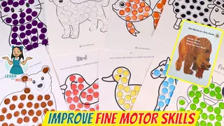 Brown Bear, Brown Bear What Do You See Activities | Fine Motor Skills for Preschool & Autism Therapy