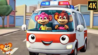 Wheels on the Ambulance & More Vehicle Cartoons for Babies