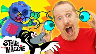 Toy Robot for Kids with Steve and Maggie 🤖 | Play Kids Games 🎲👶 | Monster Truck Troubles 🚗