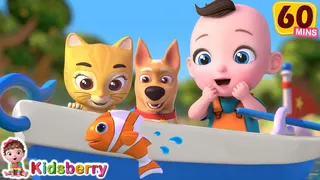 Best Nursery Rhymes Compilation | Row Row Row a Boat & Nursery Rhymes & Baby Songs - Kidsberry