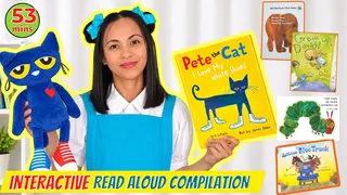 Pete the Cat I Love My White Shoes Interactive Read Aloud Compilation | Brown Bear What Do You See