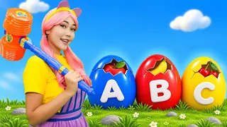 ABC Fruits in Surprise Eggs 🥚🍓 +MORE | Nursery Rhymes | TigiBoo Kids Songs