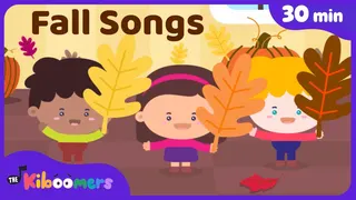 Fall Songs for Kids 🍂 | Autumn, Leaves, Apples & Harvest Songs | The Kiboomers