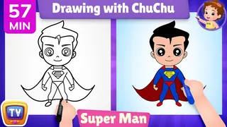 How to Draw Superheroes for Kids | Superman, Spider-Man & Super Girl | 57 Min | ChuChu TV