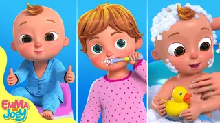 Healthy Habits For Kids + Wheels On The Bus + More Nursery Rhymes | Emma And Joey