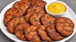 بدون گوشت و بدون مرغ و بدون تخم مرغ 😋 با کمترین هزینه و با مواد اولیه ((کتلت عربی ))خوشمزه درست کن