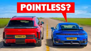 Can the NEW Porsche Cayenne HUMILIATE a 911 Turbo S? DRAG RACE