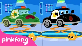Let’s Fix the Zombie Police Car 🧟 | Car Songs | Pinkfong Halloween