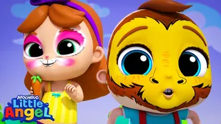 Act Like Animals! 🦁 Pretend Play & Animal Songs | Little Angel Nursery Rhymes & Kid Songs