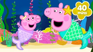 Peppa Pig Goes SWIMMING with MERMAID BABY EVIE! 🧜‍♀️ | Magical Adventure | New Tales Full Episodes