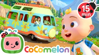 JJ’s First Camper Road Trip! (Wheels on the Camper Van) | CoComelon | Cars & Truck Videos for Kids
