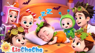 Ten Little Monsters Roll Over! 🎃 | Ten in the Bed | Halloween Counting Song | LiaChaCha Kids Songs