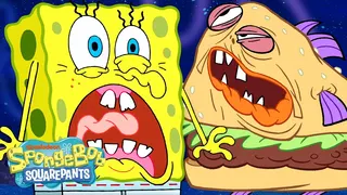SpongeBob Getting SCARED for 45 Minutes Straight 😱 | SpongeBob