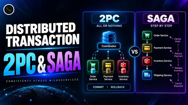 🚀 Distributed Transactions Explained | 2PC & Saga Pattern | EP-10