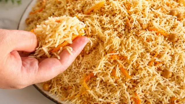 راز یک نخود پلو خوش عطر و دانه‌دانه! Have You Ever Made Chickpea Rice This Way? # نخود_پلو
