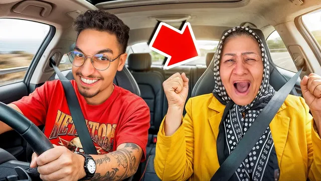 مامانم رو سوار ماشین لوازمی کردم 🚘انقدر گاز دادم که پاره شدیم از خنده😂