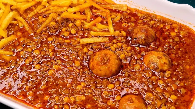 آموزش خوشمزه ترین قیمه مجلسی با گوشت چرخکرده که انگشتاتم میخوری !