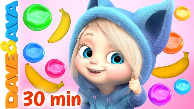 😎 This Little Piggy – Colors | Dave and Ava Nursery Rhymes | Baby Rhymes and Kids Songs 😎