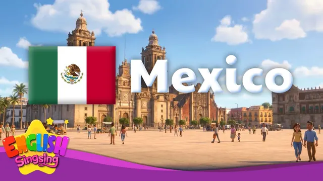 🌍Mexico: Capital, Flag, Landmark & Culture - World Vocab for Kids