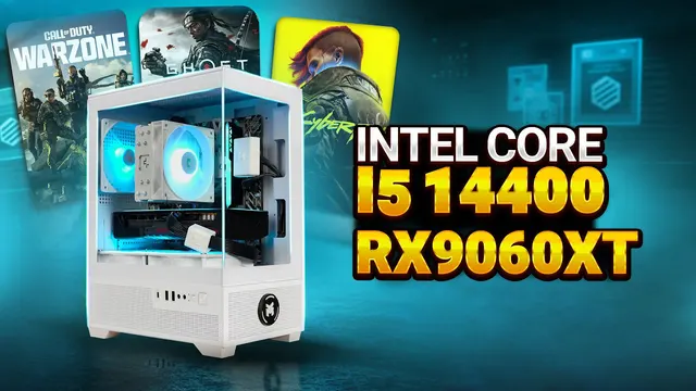 سیفید میفید جمع و جور | Intel Core i5 14400 + AMD RX9060XT