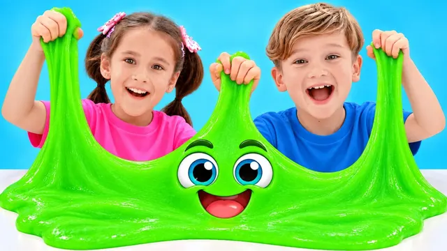 Let's learn to share: Mika and Sasha want the same slime
