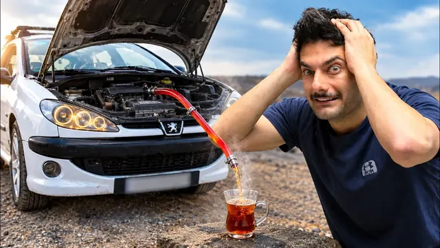 با موتور ۲۰۶ چایی درست کردم🤯I made tea using a 206 engine
