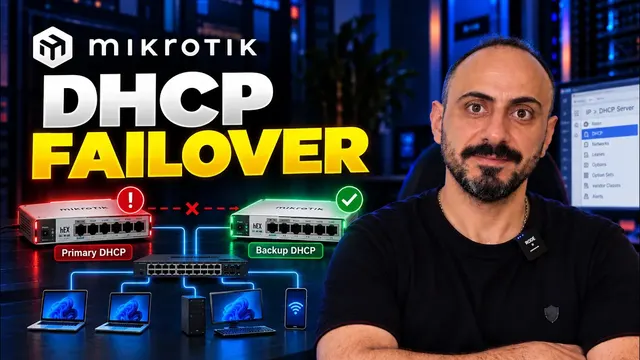 آموزش راه‌اندازی DHCP Failover در میکروتیک | DHCP Server پشتیبان