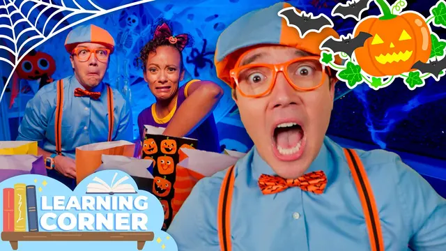 Blippi VS Meekah’s Halloween Pumpkin Games | Learning Corner 📚 | Educational Videos For Kids