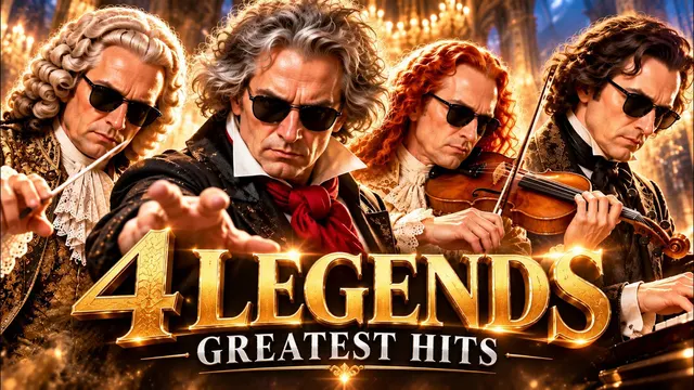 4 LEGENDS ⚡ Bach × Beethoven × Vivaldi × Chopin | 1 Hour Classical Techno Greatest Hits