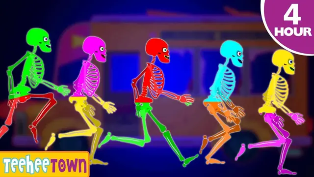 Halloween 2026 | Five Skeletons Riding On a Bus | Spooky Scary Skeletons | HooplaKidz
