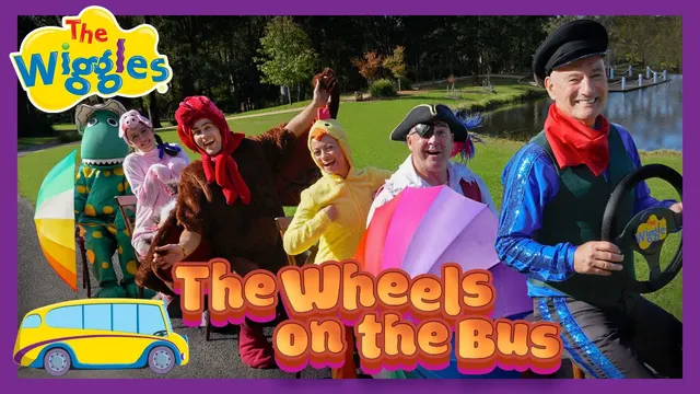 The Wheels on the Bus 🚌 Farm Animals 🐔 The Wiggles Nursery Rhyme for Kids