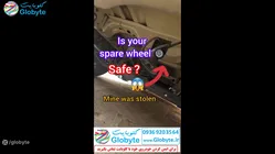 سرقت لاستیک زاپاس شاسی بلند به دلیل نداشتن قفل زاپاس