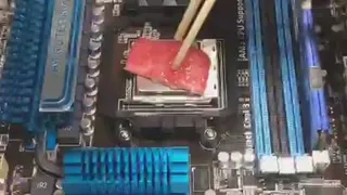 سرخ کردن گوشت روی cpu