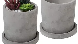 آموزش ساخت گلدان گل با سیمان.