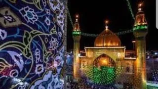 تعویض پرچم حرم امیرالمومنین(ع) به مناسبت ایام شهادت ایشان