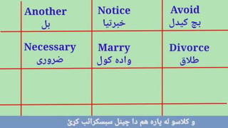 لغات های انگلیسی