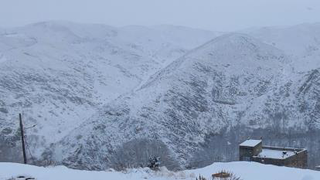 ❄️🥶❄️بارش برف در کلاته آهن❄️🥶