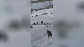 سر خوردن از کوه برفی حتمی ببینید