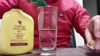 تست سمزدایی نوشیدنی آلوئه ورای فوراور