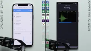 مقایسه سرعت آیفون 12 و سامسونگ نوت 20 اولترا