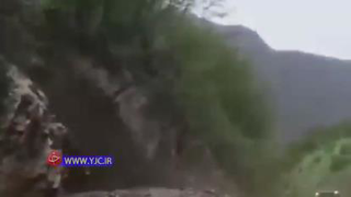 همچنان ریزش سنگ در کندوان