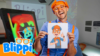 Blippi Gets Creative with Light & Color! 🌈 | Blippi's Fun Learning Adventures