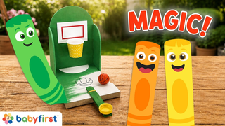 Learn Colors with the Color Crew Magic | Basketball, Bowling & Vehicles | 1 Hour Video | BabyFirst