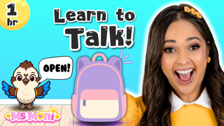 Learn To Talk with Ms Moni - Baby Learning, First Words and Speech for Babies - Learning Videos