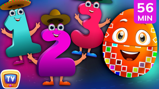 Learn Numbers 1-10 with Surprise Eggs | Counting Songs for Kids | 56 Min | ChuChu TV
