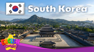 🌍South Korea: Capital, Flag, Landmark & Culture - World Vocab for Kids