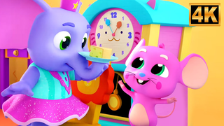 Hickory Dickory Dock | Classic Nursery Rhyme for Kids | Animated Songs for Toddlers & Preschoolers