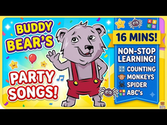 Buddy Bear Nursery Rhymes & Kids Songs | 16 Mins of Learning & Play!