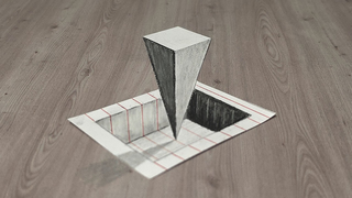 3d drawing easy illusion on paper for beginner