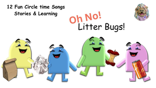Learning for Littles - Meet the Litter bugs, Letter B, Shapes #preschooleducationalvideos